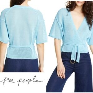 NEW Free People Oh Hello Cardi Clear Day